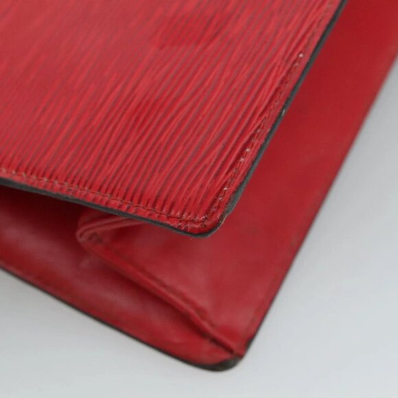 LOUIS VUITTON Epi Trousse Crete Clutch Bag Red M48407 LV Auth 108169 - Picture 5 of 16